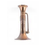 Chinese Corseted Brass Lamp/Vessel