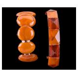2 Butterscotch Amber Bracelets