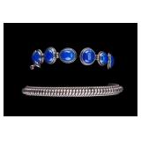 2 Native American / SW Sterling Silver Bracelets