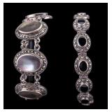 2 Sterling Silver Marcasite Bracelets