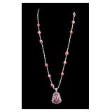 Carolyn Pollack Tiger Eye & 925 Silver Necklace