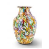 Murano Venetian Art Glass Millefiori Vase