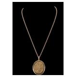 Gold Filled Picture Locket & Chain 25 grams