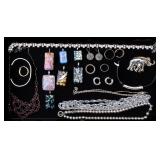 Costume Jewelry, Sterling Silver, Dichroic Glass,+