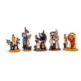 5 Piece Wizard of Oz Goebel Cold Painted Figures