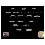 21 Sterling Silver Rings