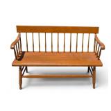 Oak Long Barrister Bench
