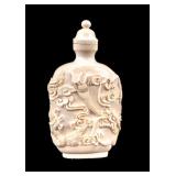 Chinese Hand Carved Snuff Bottle Dragon