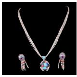 Nat. Am. Liquid Sterling Silver Jewerly Set