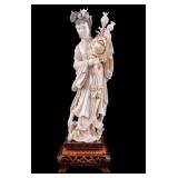 Natural Material Carved Figure of Woman