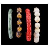 4 Chinese Bangle Bracelets