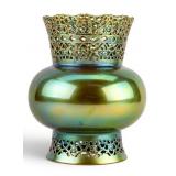 Iridescent Zsolnay Hungarian Eosin Vase