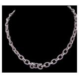 Sterling Silver Chain Link Necklace 50 Grams