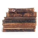 7 19th C Hardcover School Books