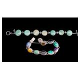 Taxco Gemstone Sterling & Turquoise Bracelets