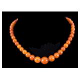Natural Butterscotch Amber Beaded Necklace