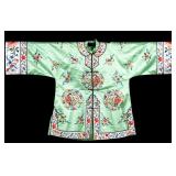 Baihua Pistachio Green Chinese Silk Robe