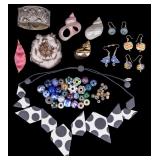Artisan Jewelry & Polka Dot Necklace