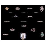 18 Sterling Silver Ring 60 grams