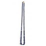 Lapis & 14K Yellow Gold Beaded Necklace