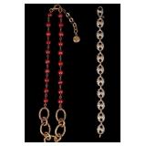 Gold Gilt Sterling Silver Necklace & Bracelet