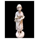 Carved Marble Statue of French Woman