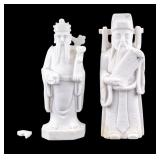 Carved Marble Chinese Deity Statuettes