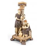 Royal Dux Porcelain Lamp Base