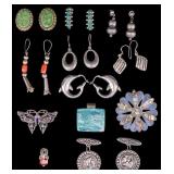 Sterling Silver Jewelry 77 grams