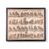 19th C Coronation Processional Lithograph