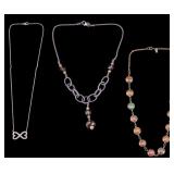 3 Necklaces 2 Sterling 1 Gold Fill