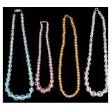 3 Art Glass Necklaces