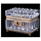 French Cut Crystal Jewelry Casket