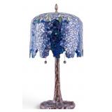 Tiffany Wisteria Style Glass Lamp by Dale Tiffany