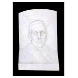 Carved Marble Relief Plaque of Pope Benedict XV