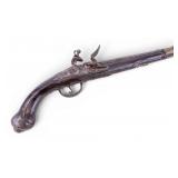 18th C Continental Europe Ornate Flintlock Pistol