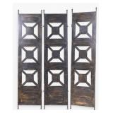 Vintage Brutalist Metal Room Partition Screen