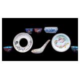 Chinese Cloisonne, Porcelain Grouping