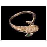 14k Gold Dolphin Ring