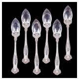 Rodgers Antique Triple Plate Grapefruit Spoons (6)