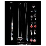 Sterling Necklaces, Earrings, and More