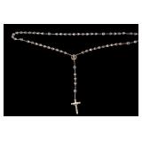 Sterling and Crystal Rosary