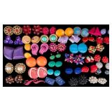 Vintage & other Costume Earrings, Screwbacks (35)