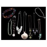 Cut Crystal and Other Beaded Necklaces