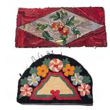 Antique Floral Hook Rugs