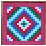 Framed Vintage Patchwork Quilt