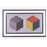 Signed Minimalist Print S. LeWitt (AM 1928-2007)