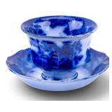 Till & Sons & Chinoiserie Flow Blue Cup & Bowl