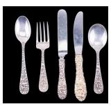 Stieff Rose Sterling Small Utensils 5pc.