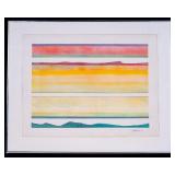 Minimalist Watercolor Landscape, Signed